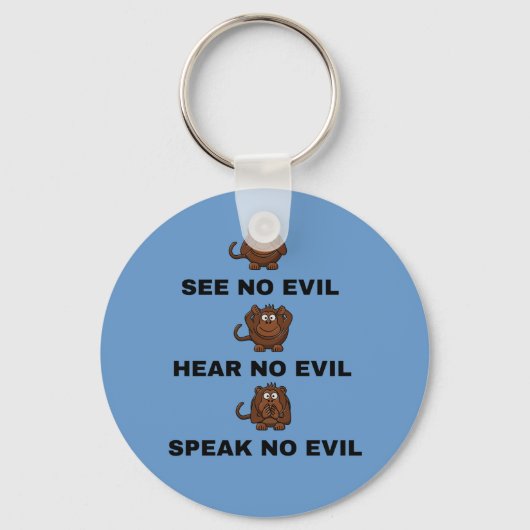 Drie Wise-apen-Sleutelhangers Sleutelhanger (Voorkant)