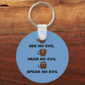 Drie Wise-apen-Sleutelhangers Sleutelhanger (Voorkant)