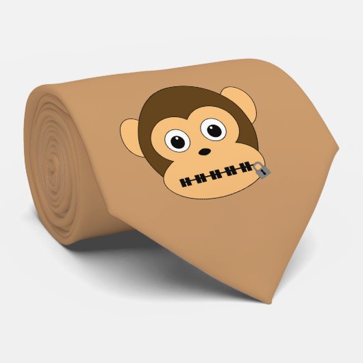 Drie Wise-apen-Stropdas Stropdas (Opgerold)
