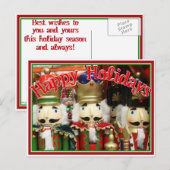 Drie Wise Crackers - Nutkraker Soldaten Briefkaart (Voorkant / Achterkant)