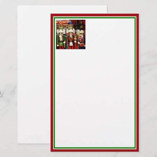 Drie Wise Crackers - Nutkraker Soldaten Briefpapier (Voorkant / Achterkant)