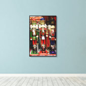 Drie Wise Crackers - Nutkraker Soldaten Canvas Afdruk (Insitu (Houten vloer))