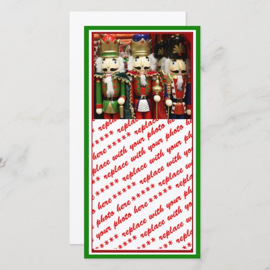 Drie Wise Crackers - Nutkraker Soldaten Feestdagenkaart (Voorkant / Achterkant)