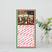 Drie Wise Crackers - Nutkraker Soldaten Feestdagenkaart (Staand voorkant)