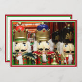 Drie Wise Crackers - Nutkraker Soldaten Kaart (Voorkant / Achterkant)