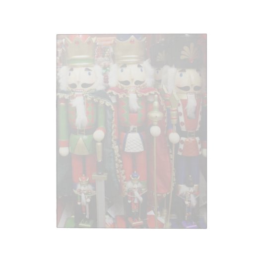 Drie Wise Crackers - Nutkraker Soldaten Notitieblok (Linkerzijde)