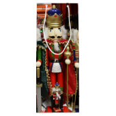 Drie Wise Crackers - Nutkraker Soldaten Wijn Cadeautas (Achterkant)