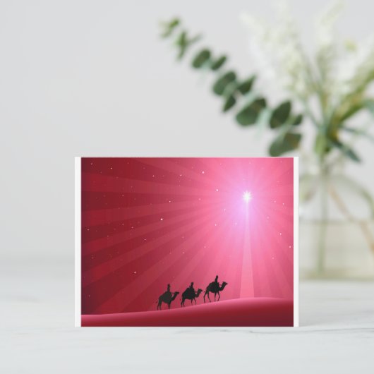 DRIE WISE MANNEN BRIEFKAART (Staand voorkant)