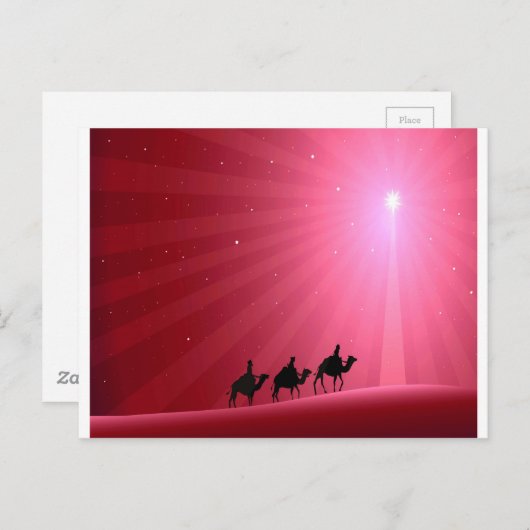 DRIE WISE MANNEN BRIEFKAART (Voorkant / Achterkant)