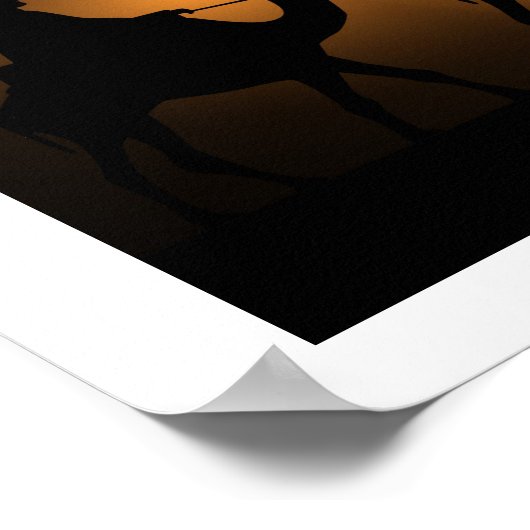 Drie Wise-Mannen en Advent Star Merry-kerstpos Poster (Hoek)