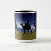 Drie Wise-Mannen en Bethlehem-kerstontwerp Mok (Midden)