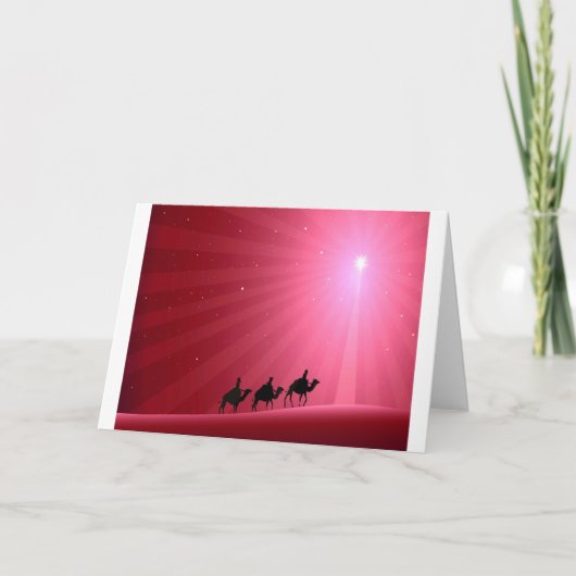 DRIE WISE MANNEN FEESTDAGEN KAART (Voorkant)