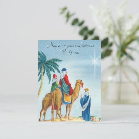  drie-Wise-Mannen flatkaart Feestdagenkaart (Staand voorkant)