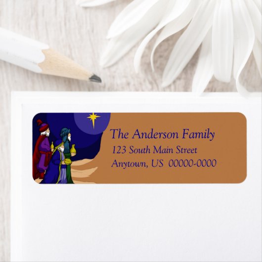 Drie Wise Mannen Holiday Label (Insitu)