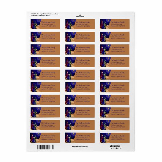 Drie Wise Mannen Holiday Label (Full Sheet)