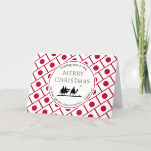 Drie Wise Mannen JAPAN Kerstmis Feestdagen Kaart