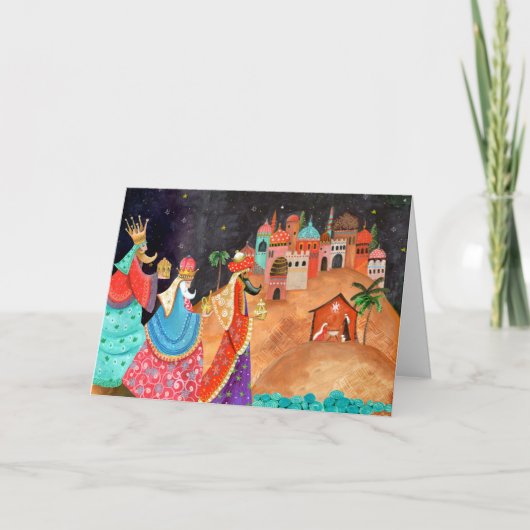 Drie Wise Mannen kerstavond | Kaarten van groeten (Voorkant)