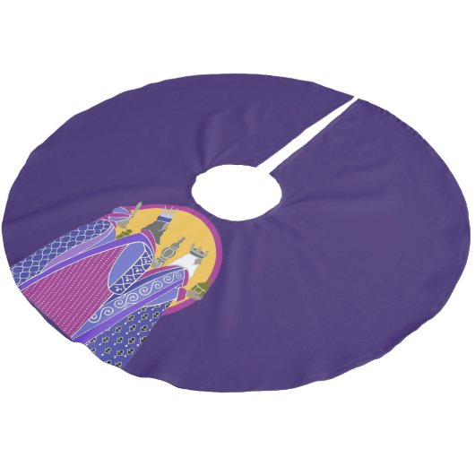 Drie Wise Mannen kerstavond Kerstboom Rok (Gekanteld)