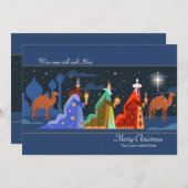 Drie Wise Mannen kerstkaart (Voorkant / Achterkant)