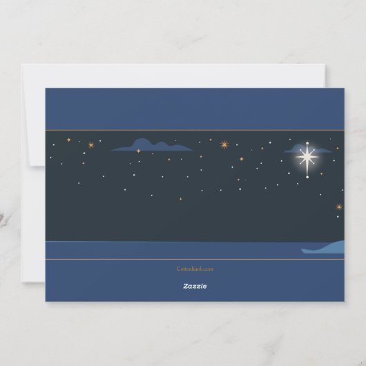 Drie Wise Mannen kerstkaart (Achterkant)