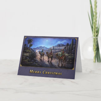 Drie Wise-Mannen kerstkaart Feestdagen Kaart