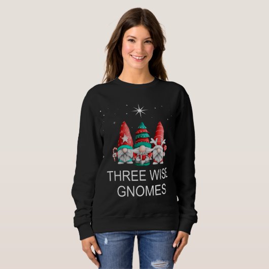 Drie Wise Mannen kerstknomes Trui (Voorkant volledig)