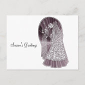 Drie Wise Mannen kerstkunst Feestdagenkaart (Voorkant)