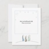 Drie Wise Mannen Kerstmis, Flat Kaart (Achterkant)