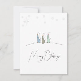 Drie Wise Mannen Kerstmis, Flat Kaart