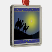 Drie Wise Mannen Kerstmis - sieraad Metalen Ornament (Rechts)