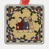 Drie Wise Mannen kerstversiering Metalen Ornament (Voorkant)