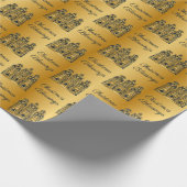 Drie-Wise Mannen kerstzegeningen voor goud en zeem Cadeaupapier (Hoek)