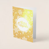 Drie Wise Mannen Luxe Real Folie kerstKaarten Folie Kaarten (Voorkant)