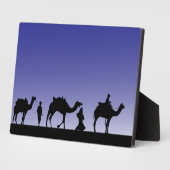 Drie Wise-Mannen op hun reis met kamelen Fotoplaat (Zijkant)