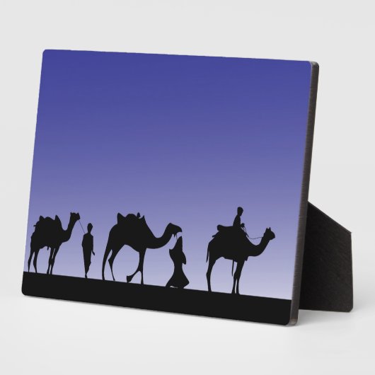 Drie Wise-Mannen op hun reis met kamelen Fotoplaat (Zijkant)