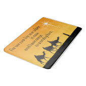 Drie Wise Mannen Religieuze kerstklep Badmat (Gekanteld)