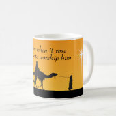 Drie Wise Mannen Religieuze Kerstmis Koffiemok (Voorkant rechts)