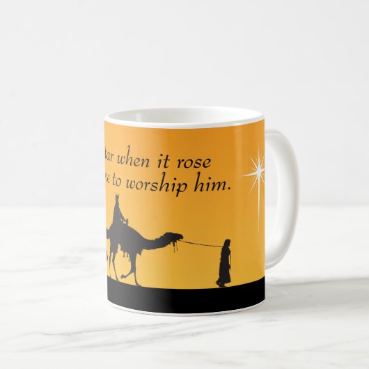 Drie Wise Mannen Religieuze Kerstmis Koffiemok (Voorkant rechts)