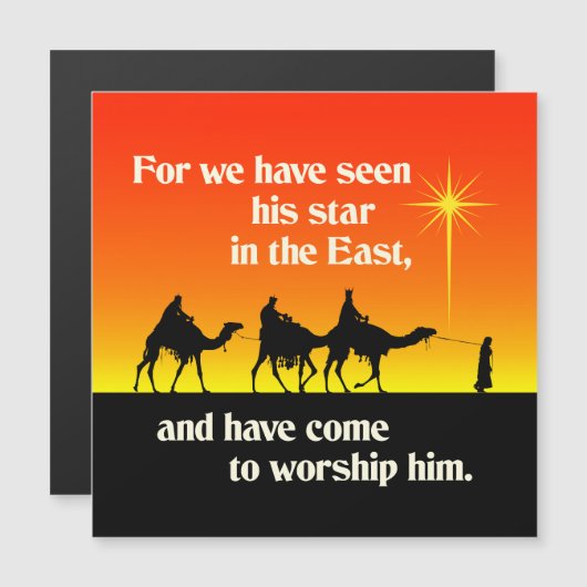 Drie Wise Mannen Star van Bethlehem kerstingang (Voorkant / Achterkant)