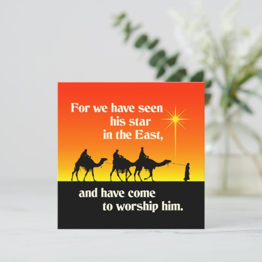 Drie Wise Mannen Star van Bethlehem kerstingang (Staand voorkant)