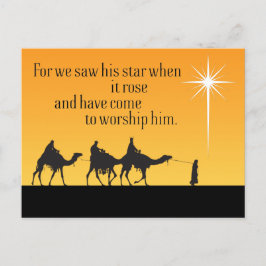Drie Wise Mannen Star van Bethlehem kerstpostcar Briefkaart