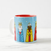 Drie Wise Mannen tweetone koffie Mok (Voorkant links)