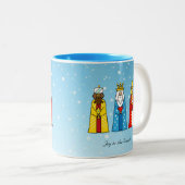 Drie Wise Mannen tweetone koffie Mok (Voorkant rechts)