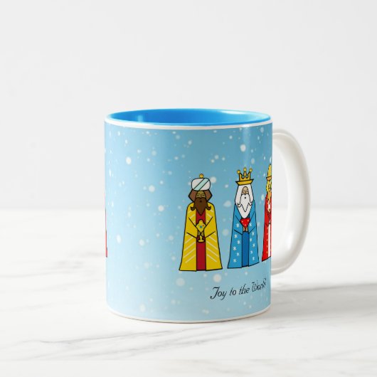 Drie Wise Mannen tweetone koffie Mok (Voorkant rechts)