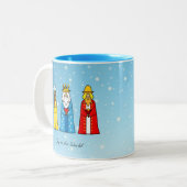 Drie Wise Mannen tweetone koffie Mok (Voorkant links)