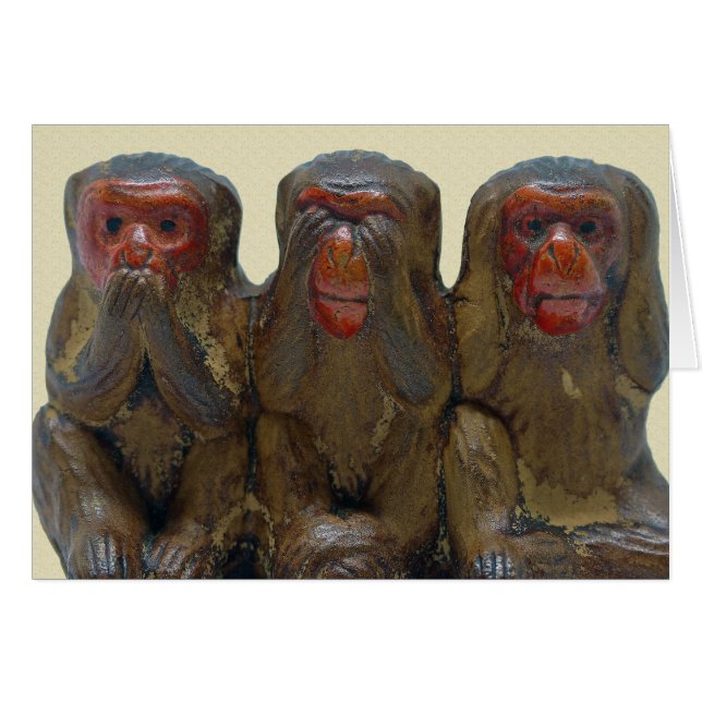 Drie Wise Monkeys (Voorkant Horizontaal)