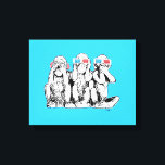 Drie Wise Monkeys 3D Species Pop Art Print<br><div class="desc">"Three Wise Monkeys in 3D Specs and Headphones" - een oorspronkelijk digitaal kunstontwerp van de pop door de Schotse kunstenaar MWright,  voor artwright.</div>