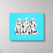 Drie Wise Monkeys 3D Species Pop Art Print (Voorkant)