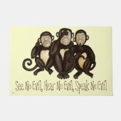 Drie Wise Monkeys Deurmat (Voorkant)
