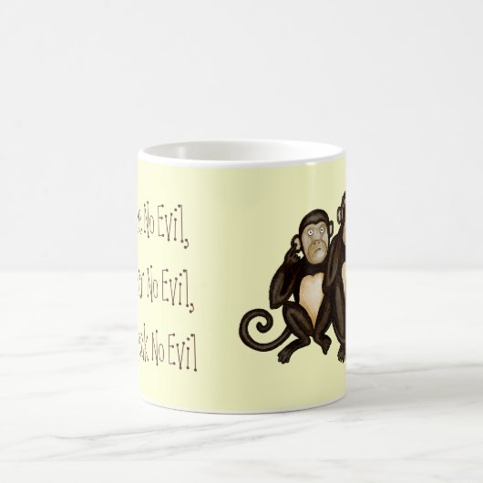 Drie Wise Monkeys Koffiemok (Center)